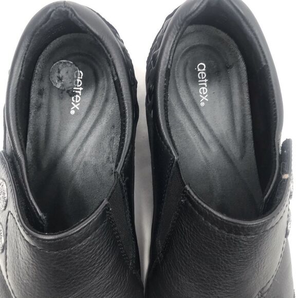 Aetrex KATRINA Black Leather Monk Strap Support Orthotic Casual Loafer - Picture 10 of 16